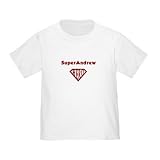 Personalized SuperAndrew Andrew Superman Hero Baby Infant Toddler Kids Shirt - Birthday and Christmas Collection