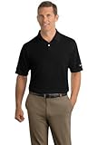 NIKE GOLF Short Sleeve Dri-FIT Pebble Texture Polo Sport Shirt - Black 373749 3XL