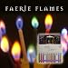 Geburtstagskerze mit bunte Flamme Angel Flames