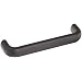 Elesa M.643R Glass Fibre Reinforced Polyamide Pull Handle, Matte Finish, M8 Threaded Holes, Oval Grip, 7-3/64" Center to Center, 1-49/64" Projection (Pack of 1)