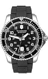 Victorinox Swiss Army Black Rubber Band Black Dial - Men's Watch 241435