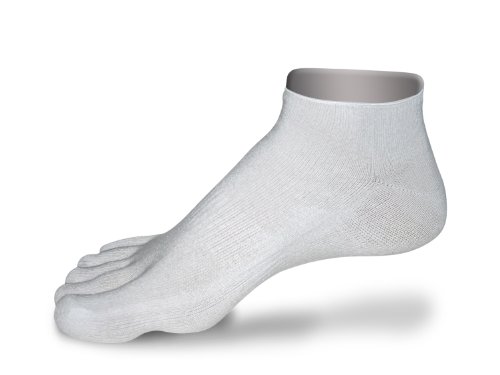 AFX Performance Sport 5 Toe Sock with Antimicrobial Odor Control - Quarter Length