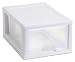 Sterilite 20518006 Small Drawer with White Frame and See-Through Drawer, 6-Pack