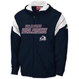 Reebok Colorado Avalanche Navy Blue Top Shelf Full Zip Hoody Sweatshirt