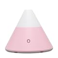エレス 超音波式アロマ加湿器 コーンディフューザー ピンク 7色のグラデーションLEDライティング