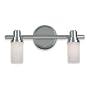 Royce Lighting RV2164/2CH Two-Light Vanity Chrome with Opal Etched Globes