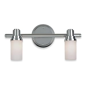 Royce Lighting RV2164 2CH Two-Light Vanity Chrome with Opal Etched Globes by Royce Lighting
