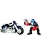Marvel Super Hero Squad Action Figure 2-Pack - Captain America and Motorcycle_s-1