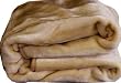 Beautiful Soft Mink Solid Dark Beige Blanket Queen or Full Bed
