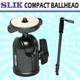 compact-monopod SLIK Compact Ballhead Tripod Head + Monopod