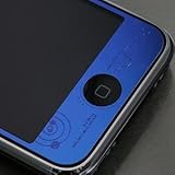 Apple iPhone 3G Blue Luxury Metal Cover Plate (Mystery)