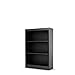 South Shore Furniture, Smart Basics Collection, Three Shelf Bookcase, Pure black
