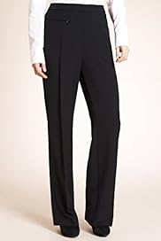 Flat Front Straight Leg Stretch Trousers
