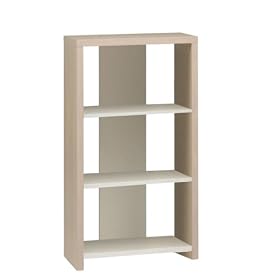 Network 3-Shelf Bookcase - Maple/ White