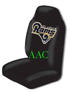 Set of 2 NFL Licensed Universal-fit Front Bucket Seat Cover - St. Louis Rams