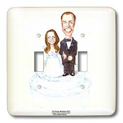 Londons Times Gen 2 News Current Events - William and Katherine Royal Wedding - Light Switch Covers - double toggle switch