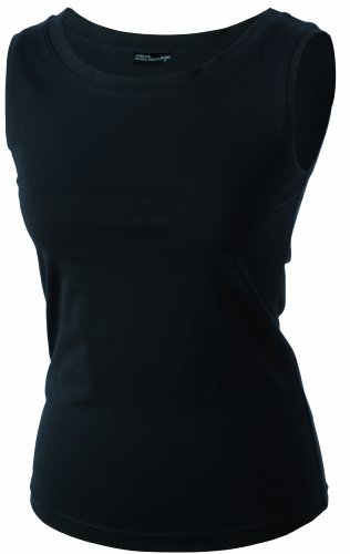 James & Nicholson Damen Funktions Tank Top Elastic, black, M, JN360 bl