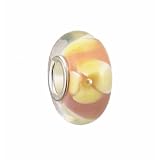 Pandora Style Charm Bead (Z488) Glass (14mm x 8mm) (fits Troll too) ~ Solid Single Core Design
