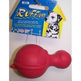 JW Pet Company Tough By Nature Ruffians Turtle Dog Toy Assorted Colors