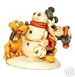 DISNEY HARMONY KINGDOM MICKEY'S SNOWMAN FIGURINE