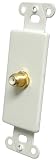 Oem Systems Company IW-1FG F Connector Jack Plate (White)