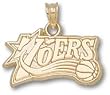 Philadelphia 76Ers Logo 5/8". Charm/Pendant -14K/10K, Stainless Steel or Gold Plated