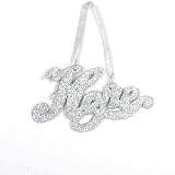 ARTEflorum GWORHP12S Glittered Word Set of 12 - Hope - Silver
