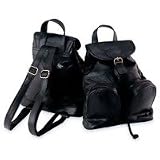 Maxam® Italian Stone Genuine Lambskin Leather Backpack/Purse
