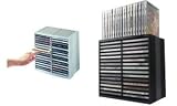 FELLOWES - tour Spring CD/DVD, noir, pour 30 CD en bo&icirc;te JewelCase, possibilit&eacute; de ranger 18 CD suppl&eacute;mentaires sur le dessus, rangement horizental ou vertical, a