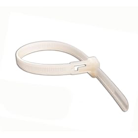 Natural Reusable Cable Ties 4.8mm x 200mm Pack of 50