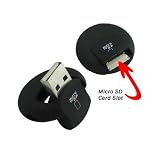 ROUND USB MICRO SD CARD READER / BLACK