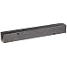 Polyconn PCM10-125-05BW Black Anodizing Aluminum Manifold, 1/4" NPT Female x 1/8" NPT Female, 1-1/2" Centers, 5 Stations