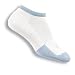 Thor-Lo T1CCU Women's Tennis Micro-Mini Socks - White/Carolina Blue - 1 pair