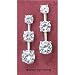 Dangles & Posts Ea-2513 : Yesterday Today And Tomorrow Cz Post Earrings