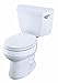 Read Kohler K-3577-RA-0 Wellworth 1.28gpf Round-Front Toilet with Class Five Flushing Technology and Righ Details Kohler K-3577-RA-0 Wellworth 1.28gpf Round-Front Toilet with Class Five Flushing Technology and Righ