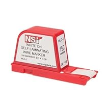 Write-On Self Laminating Wire Marker Dispenser, 1.88