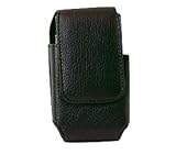 New BLACK Cell Phone Vertical Premium Leather Holster Case For Motorola V3/ ....