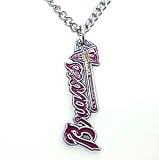 Atlanta Braves Chain Necklace & Enameled Pewter Pendant - MLB Baseball Fan Shop Sports Team Merchandise