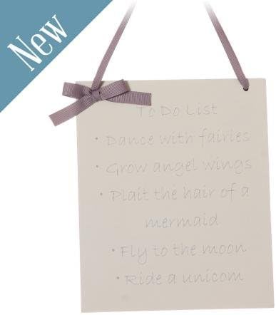 Personalised Cream Dance with Fairies To Do List Wooden Plaque - add own message