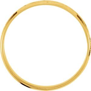 14K Yellow Gold, 3mm Comfort Fit Hand-Engraved Band 7