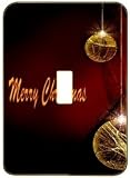 Light Switchplate Cover - Single Toggle - Metal-Designer Switch Plate: Christmas - Xmas - (SCSXM-003)