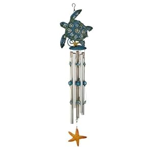 Sea Turtle Starfish WindChime Chimes Garden Decor