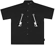 Gibson SG embroidered guitar black club shirt, Dragonfly