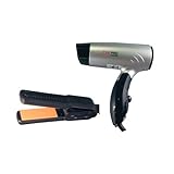 Farouk PM7426 Chi Mini Flat Iron and Mini Pro Low EMF Dryer Collection Gift Set with Free Travel Bag