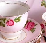 Review Colclough  / Colclough Pink Roses 4473 Cup and Saucer