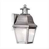 Amwell - 1 Light Small Colonial Outdoor Lighting Wall Lamp Fixture - Vintage Pewter - B2032