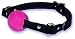 Black Leather Rubber Ball Gag