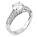 Classic Six-Prong Solitaire Sterling Silver Engagement Ring, Designed with High Quality Round-Cut Colorless Cubic Zirconia Center Stone, Limited-Time Sale Offer, Comes with Free Gift Pouch and Gift Box