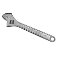 KR Tools 11118 Pro Series 18-Inch Adjustable Wrench
