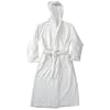 Columbine Cody Serenity White Hooded Chinlon Robe, Large